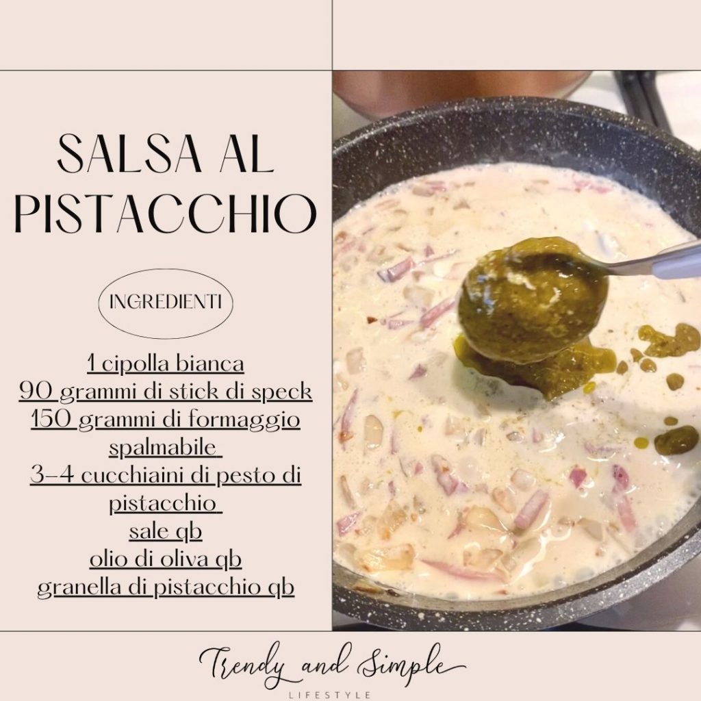 salsa al pistacchio