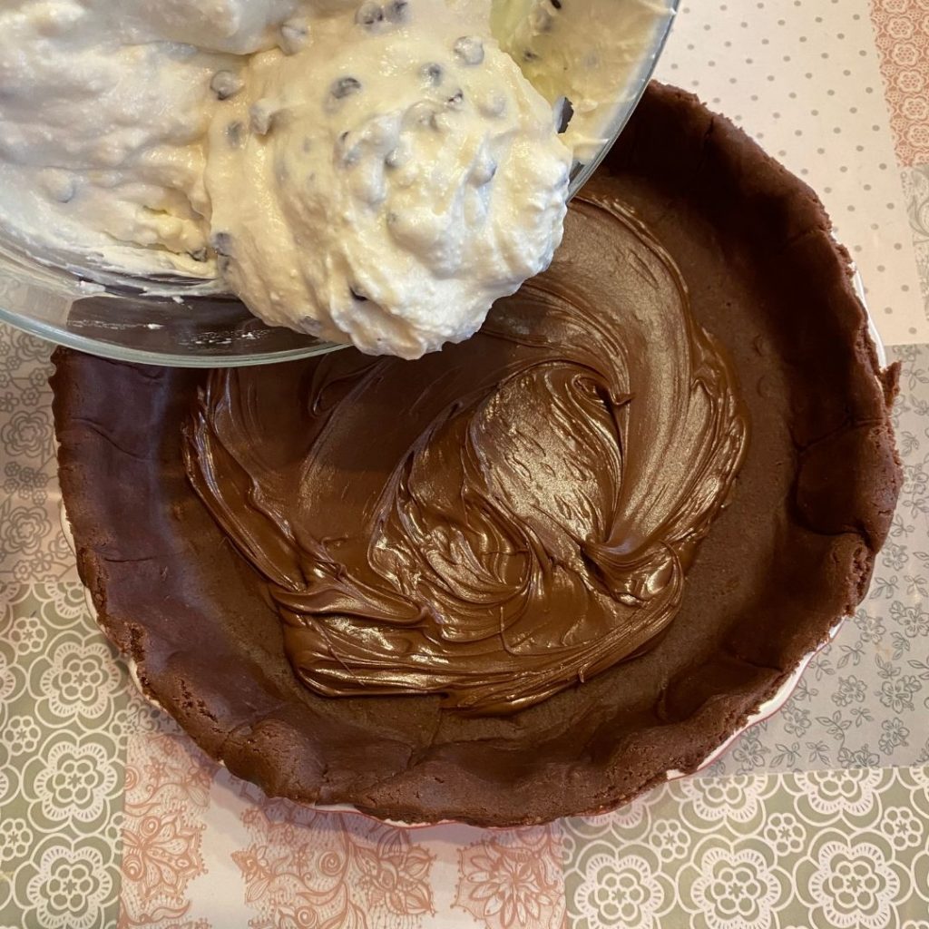 crostata con nutella e ricotta
