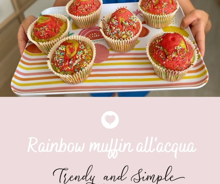 Ricetta muffin arcobaleno